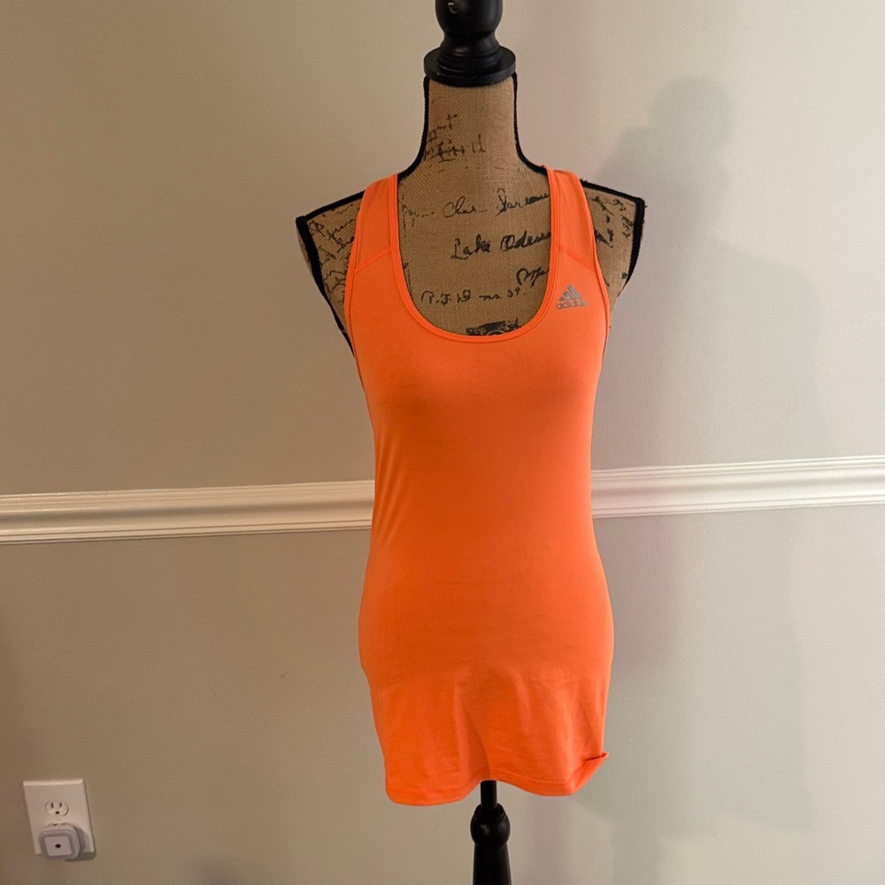 Adidas Women's Bright Orange Tank Top